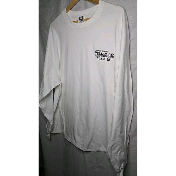 Cotton Deluxe Long Sleeve T Shirt - Sz XL Cotton, Made In The USA, US Cellular - Picture 4 of 10